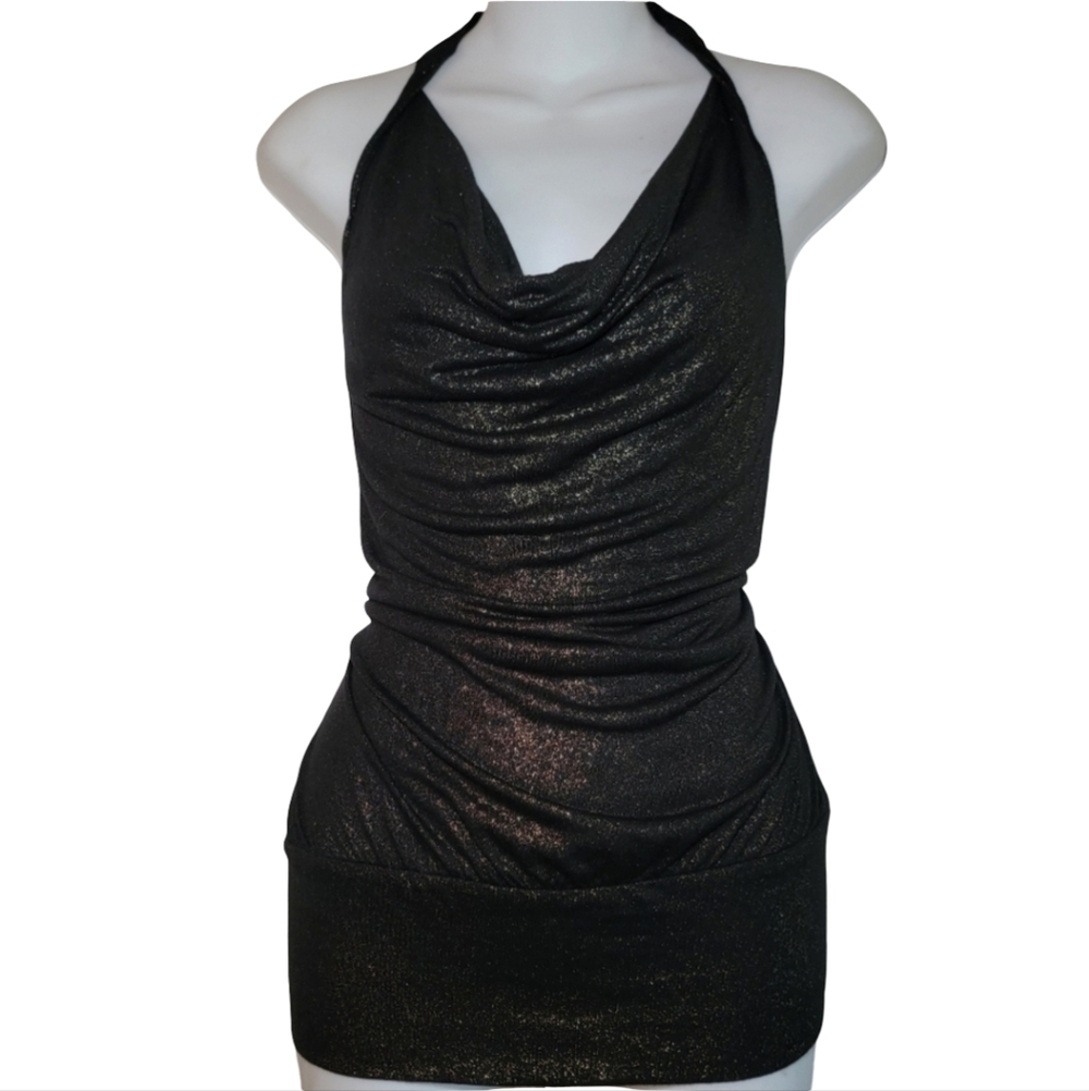 Y2K Metallic Top Made In The USA Size Small